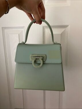 Salvatore Ferragamo Mint Green Gancini Bag